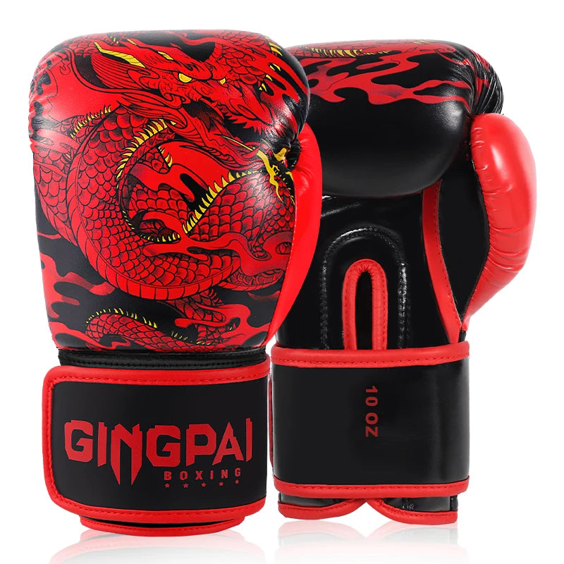 10 12  14oz Professional boxing gloves adult Sanda combat training practical thick breathable Muay Thai men's punching bag bags