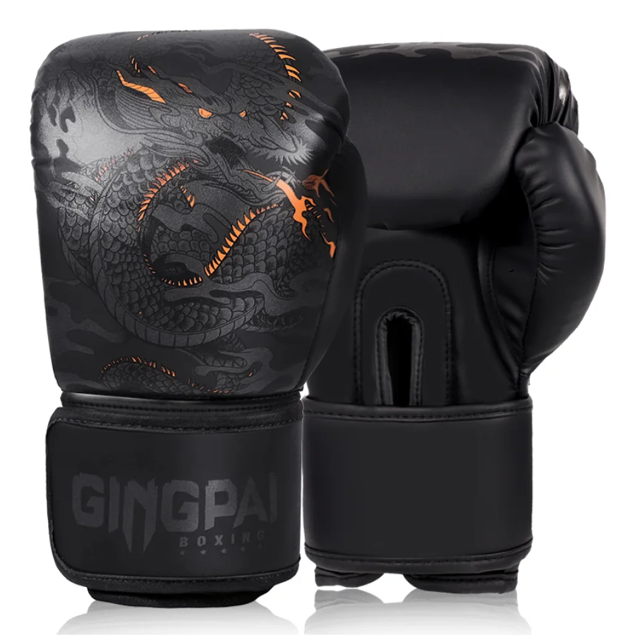 10 12  14oz Professional boxing gloves adult Sanda combat training practical thick breathable Muay Thai men's punching bag bags